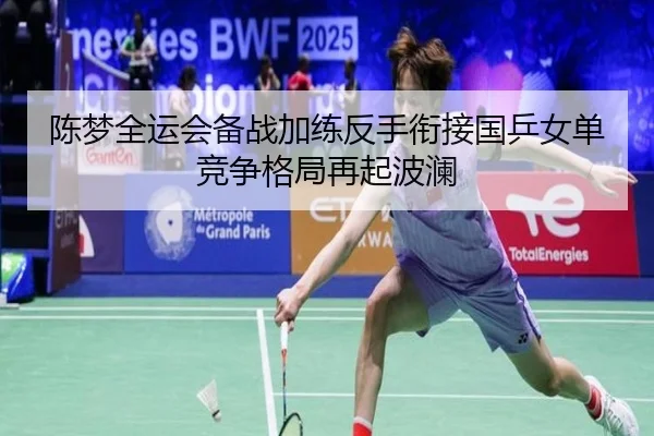 陈梦全运会备战加练反手衔接国乒女单竞争格局再起波澜